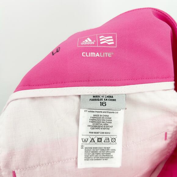 Adidas Womens Climalite Stretch Novelty Athleisure Active Golf Shorts Size 16‎ - Picture 7 of 9